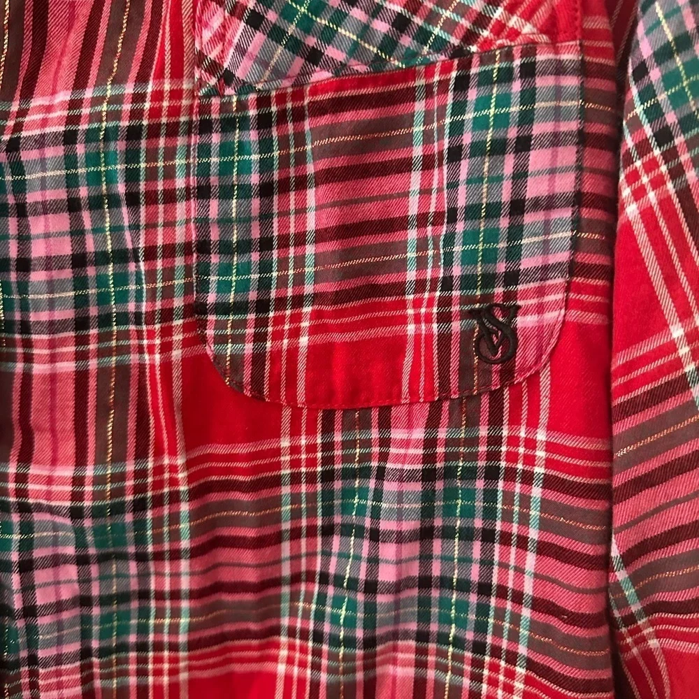 Victoria’s Secret holidays Plaid Red Women's Pajama Set Sz XL